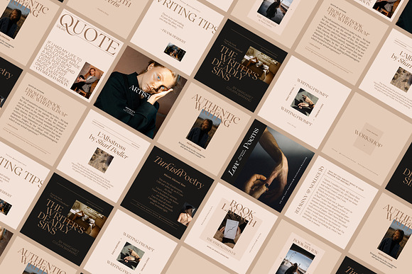 Writers Social Media Pack Vol.3 in Instagram Templates - product preview 12