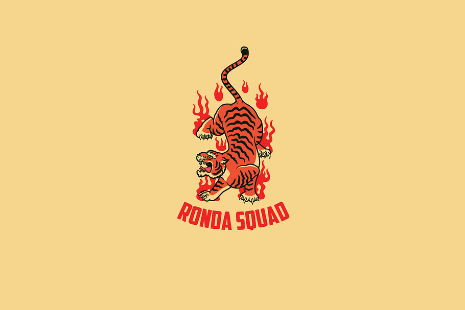 Ronda Squad Logo Template in Logo Templates - product preview 8
