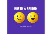 Refer a Friend Concept Ad Poster