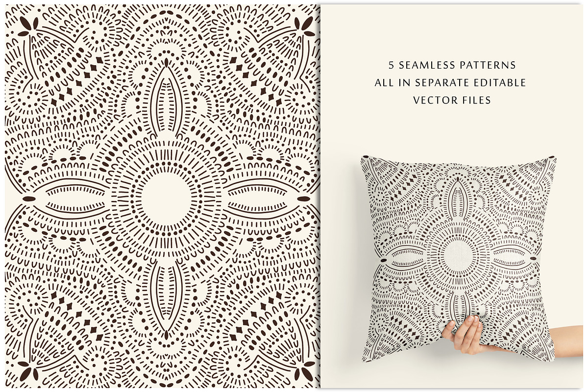Openwork. Astract seamless patterns in Patterns - product preview 8