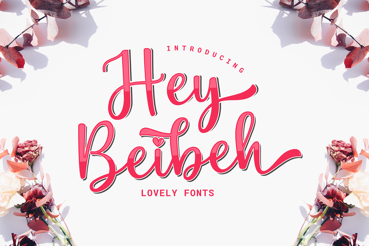 Hey Beibeh - lovely font in Script Fonts - product preview 8