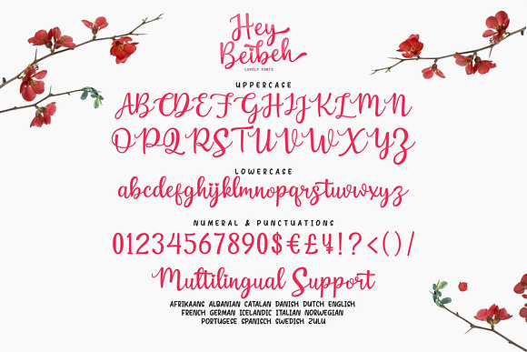 Hey Beibeh - lovely font in Script Fonts - product preview 9