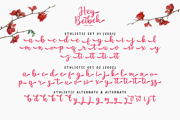 Hey Beibeh - lovely font in Script Fonts - product preview 10