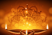 Diwali lanterns realistic image