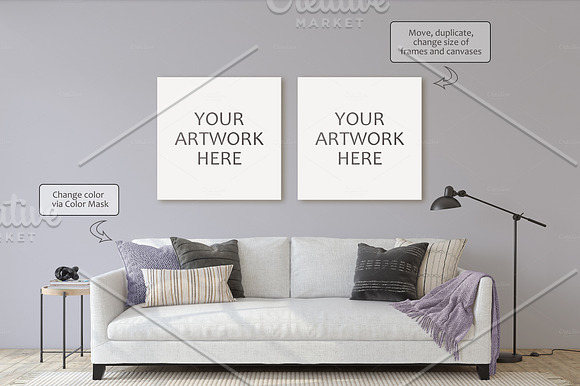 Graсie's Home. Living-room. in Print Mockups - product preview 4