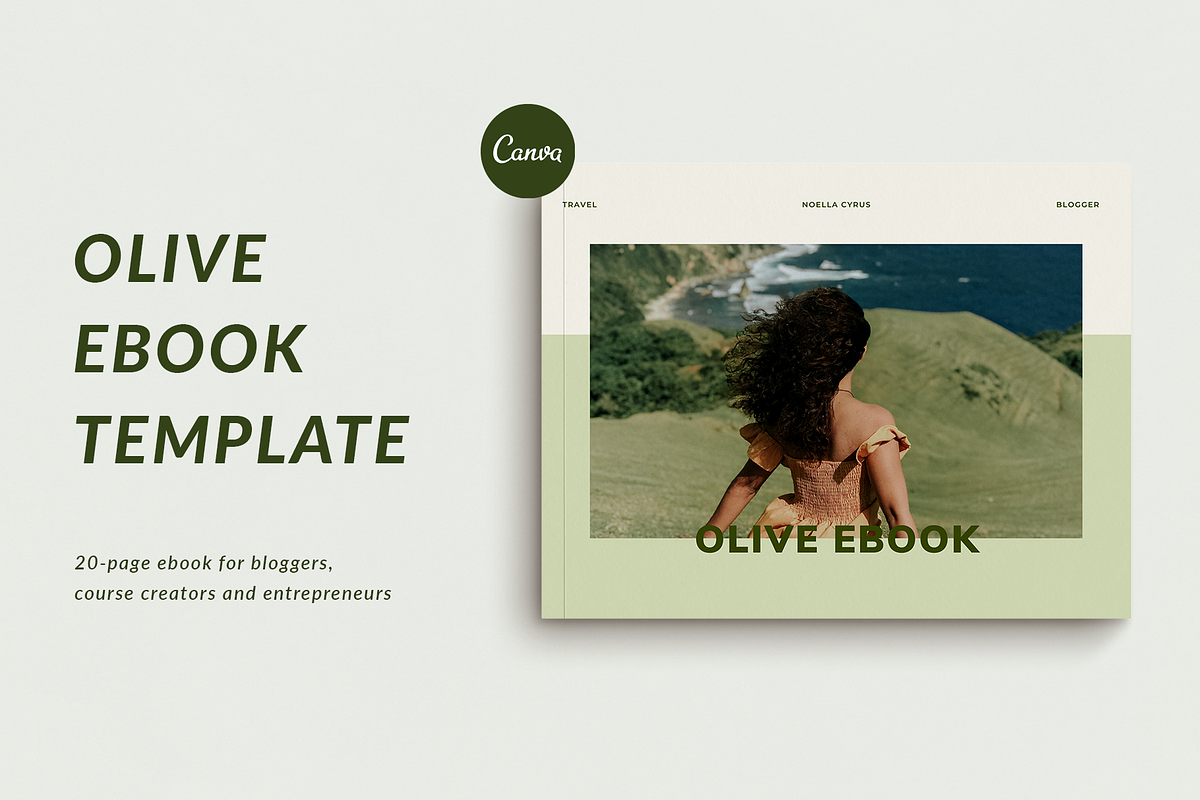 Canva Ebook for Bloggers | Olive in Magazine Templates - product preview 8