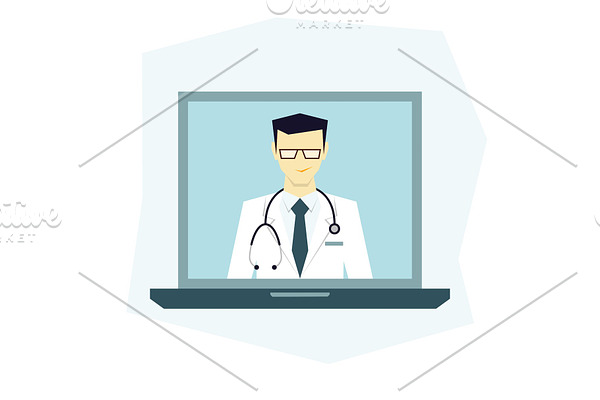Doctor consults online