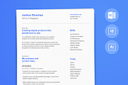 UX/UI Designer CV/Resume Template