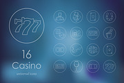 16 casino icons