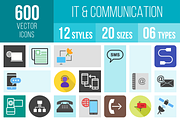 600 IT & Communication Icons