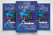 Graffiti Style Music Night Flyer
