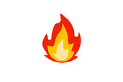 Fire emoji vector