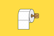 Toilet paper illustration