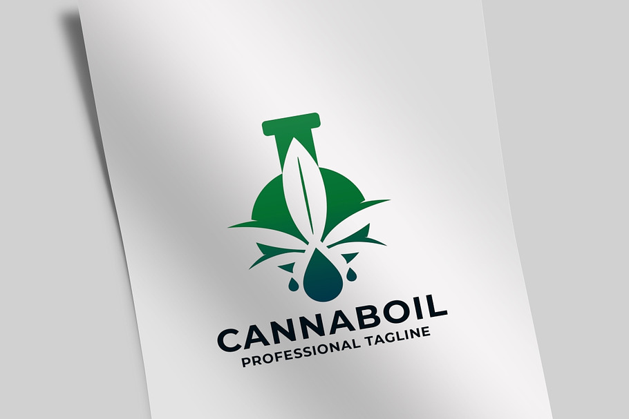 Cannabis Oil Lab Logo in Logo Templates - product preview 8