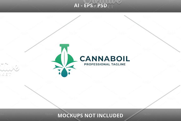 Cannabis Oil Lab Logo in Logo Templates - product preview 2
