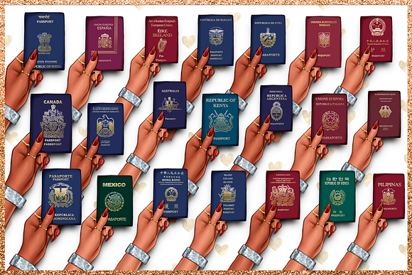 Passport Cliparts in Illustrations - product preview 1