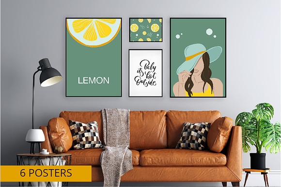 Lemon Party Illustrations in Graphics - product preview 5