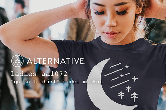 Alternative Apparel T-Shirt Mockup in Product Mockups - product preview 4