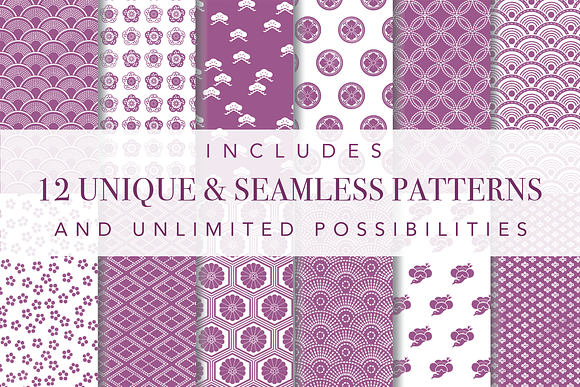 Japanese Seamless Patterns - Set 5 in Add-Ons - product preview 2