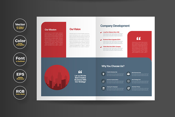 Business Bifold Brochure Design in Brochure Templates - product preview 1