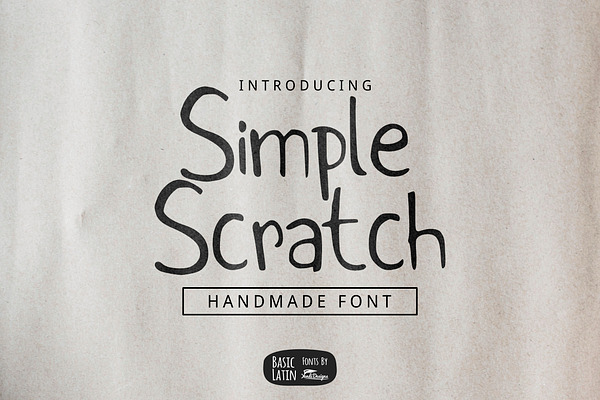 Simple Scratch Font (70% OFF)