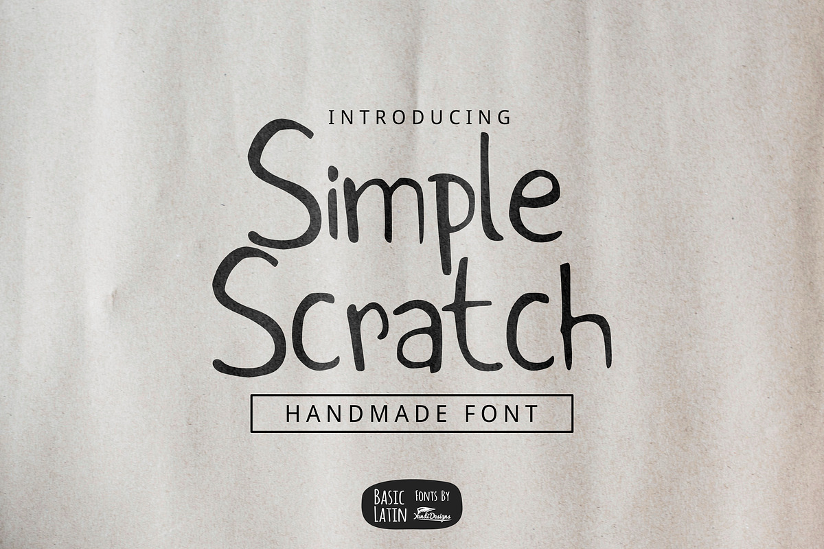 Simple Scratch Font (70% OFF) in Sans-Serif Fonts - product preview 8