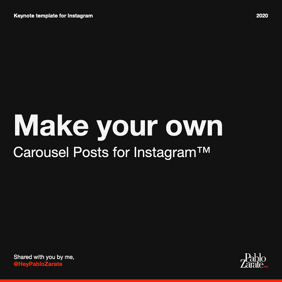 Keynote for Instagram Carousel in Instagram Templates - product preview 3