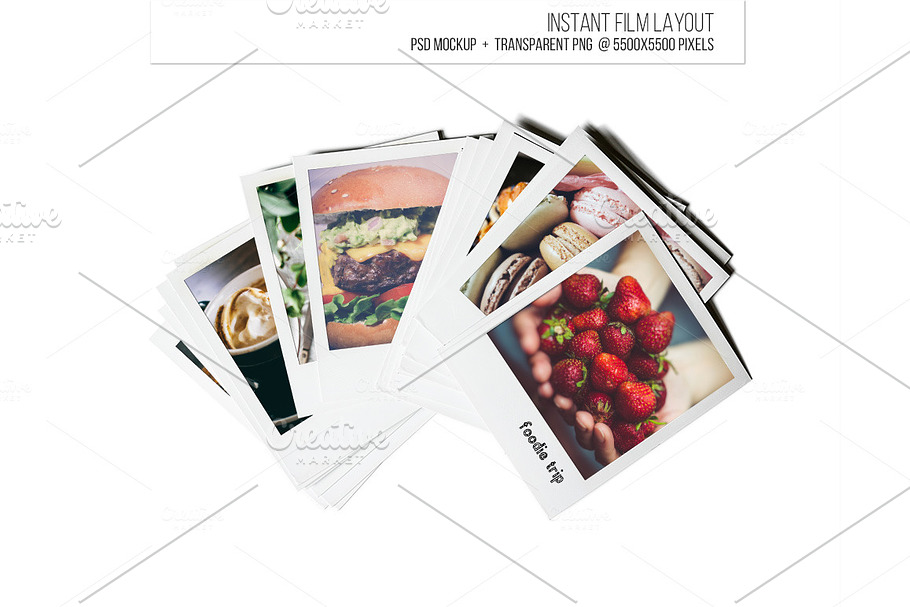 Vintage film mockup. Instant film. in Mockup Templates - product preview 8