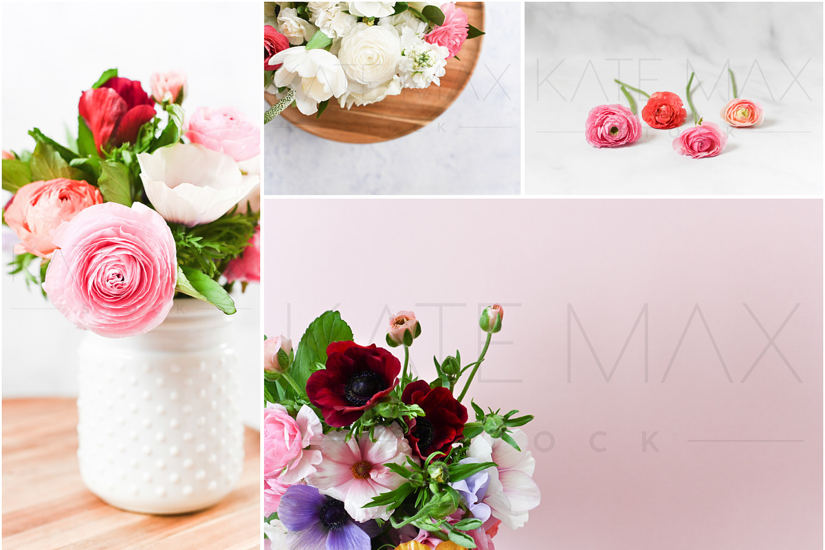 Spring Peonies Stock Photo Bundle in Mockup Templates - product preview 8