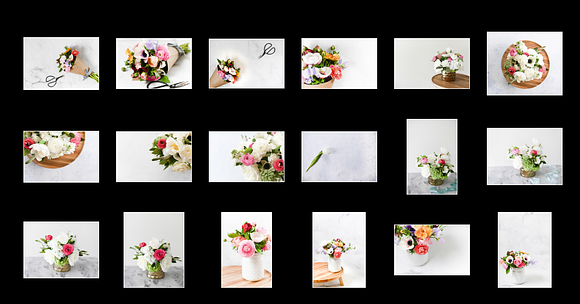Spring Peonies Stock Photo Bundle in Mockup Templates - product preview 1