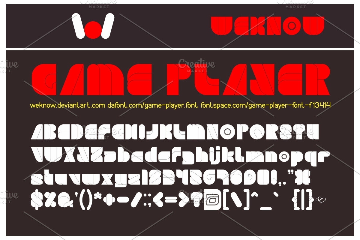 Game Player Font in Display Fonts - product preview 8