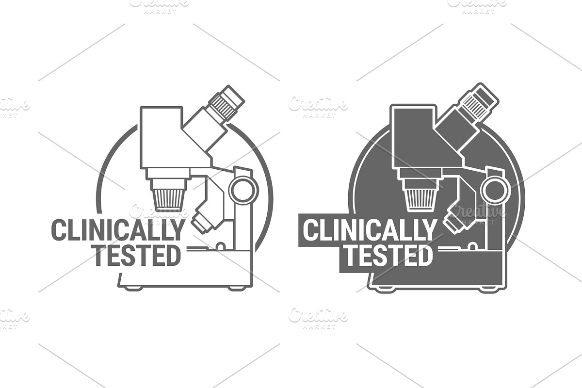 Clinically tested sign stamp symbol in Icons - product preview 8