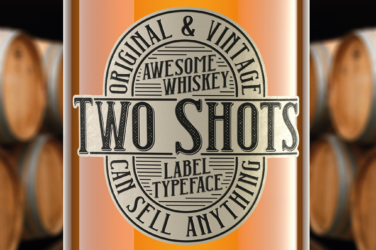 Two Shots label font in Display Fonts - product preview 8