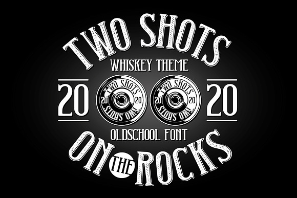 Two Shots label font in Display Fonts - product preview 3