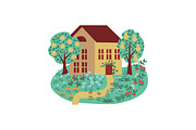 Permaculture vector illustration