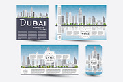 Corporate templates set with Dubai