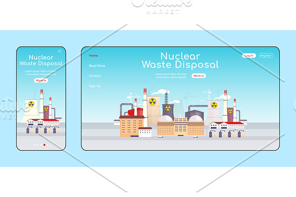 Nuclear waste disposal landing page