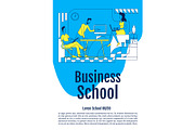 Business school course poster