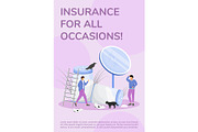 Insurance for all occasions poster