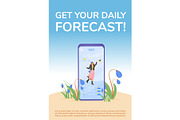 Get your daily forecast poster