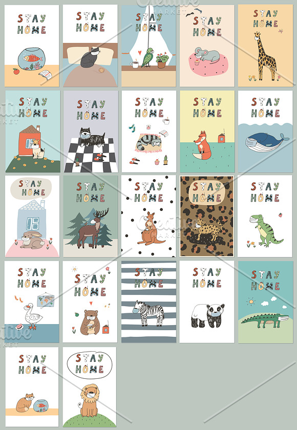 Stay Home in Illustrations - product preview 15