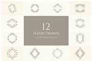 Hand Drawn Luxury Crest Logo