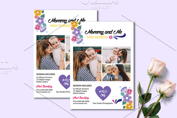 Mother's Day Mini Session - V1225 in Flyer Templates - product preview 1