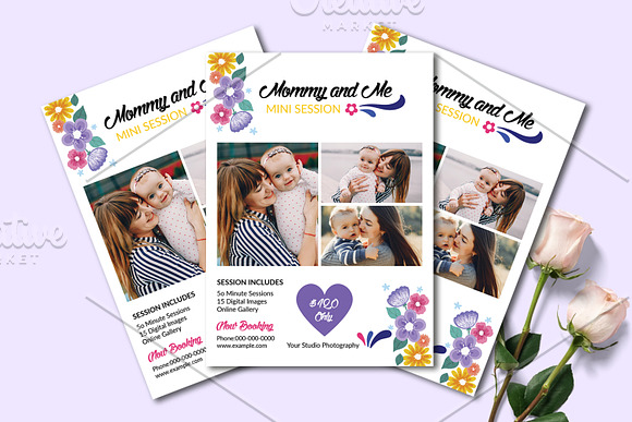 Mother's Day Mini Session - V1225 in Flyer Templates - product preview 2