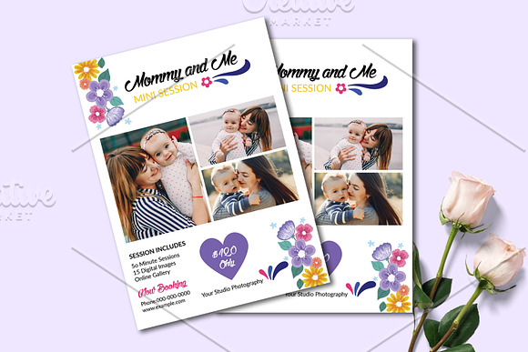 Mother's Day Mini Session - V1225 in Flyer Templates - product preview 3