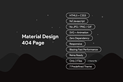 Material Design 404 Page [HTML]