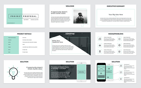 3 in 1 Project Proposal Bundle in Keynote Templates - product preview 4