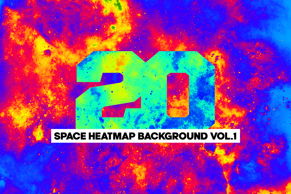 20 Space Heatmap Background Vol.1 in Textures - product preview 8