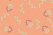 Abstract floral seamless pattern in