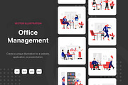 M72_Office Management Illustrations